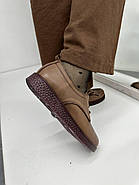 Туфлі жіночі MegoComfort A0232-BROWN коричневі на шнуровці 39, фото 5