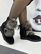 Черевики жіночі зимові Sufina M7080 на прихованій танкетці 35, фото 2