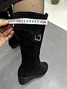 Чоботи жіночі Sanborina M1203 замшеві на танкетці 36, фото 6
