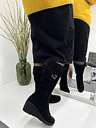 Чоботи жіночі Sanborina M1203 замшеві на танкетці 36, фото 7