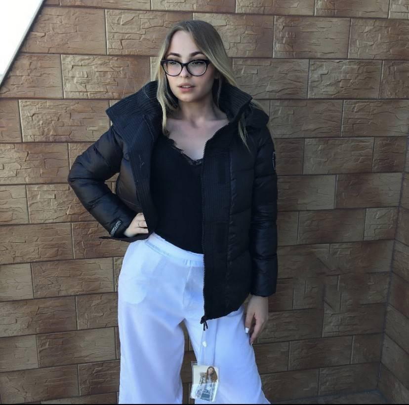 Куртка пуховик жіночa ZLLY 19326-Black чорна, фото 1