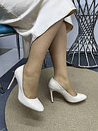 Туфлі жіночі Vensi V351 лакові світлі на шпильці 37, фото 2
