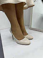 Туфлі жіночі Vensi V351 лакові світлі на шпильці 37, фото 6