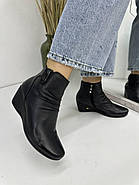 Черевики жіночі Battine B457 шкіряні на танкетці 37, фото 4