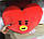 М'яка Іграшка ТАТА BT21 Плюшева Подушка TATA ARMY персонаж BTS 40 см Червоний (01349), фото 3