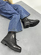 Зимові жіночі черевики MyClassic M378 шкіряні маленьких розмірів 33, фото 3