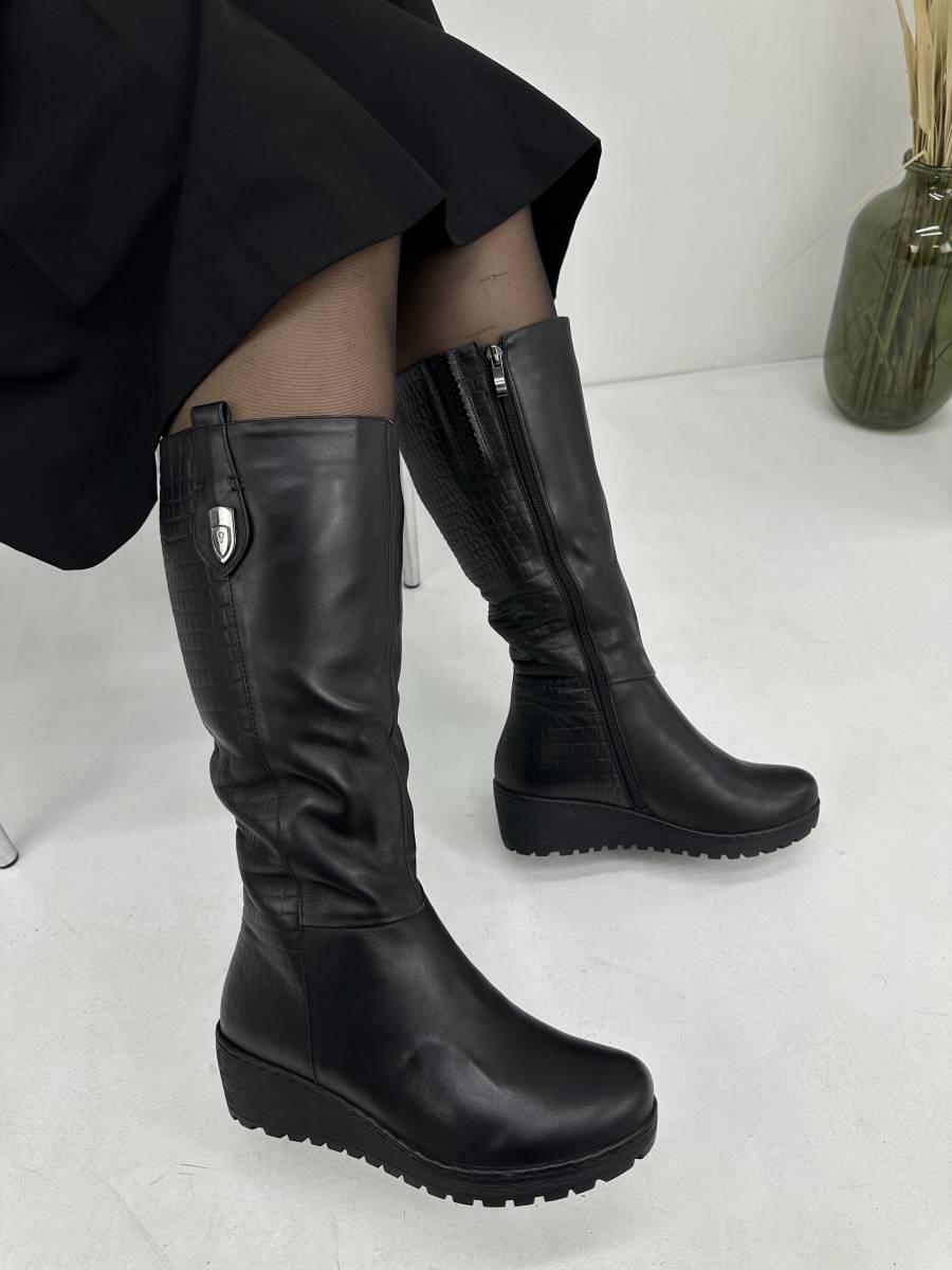 Чоботи жіночі Sanborina M1422 зимові натуральне хутро 36, фото 1