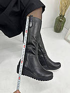 Чоботи жіночі Sanborina M1422 зимові натуральне хутро 36, фото 4