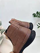 Черевики жіночі MeegoComfort  53385-Brown коричневі на низькому ходу 36, фото 3