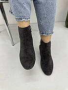 Жіночі ботильйони Battine B0457 світла замша на підборах 37, фото 3