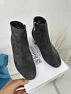 Жіночі ботильйони Battine B0457 світла замша на підборах 37, фото 7