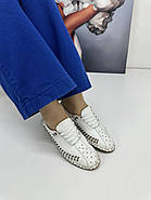 Мокасини жіночі Aras Shoes 354-white білі з перфорацією 37, фото 2