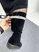 Чоботи жіночі зимові Battine M1206 замшеві на танкетці 36, фото 4