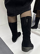 Чоботи жіночі зимові Battine M1206 замшеві на танкетці 36, фото 7