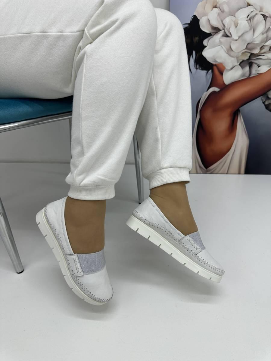 Мокасини жіночі білі Aras Shoes 721-Beyaz 37