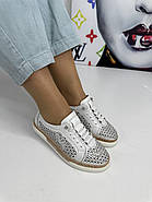 Мокасини жіночі Meldymoor 26T-beyaz шкіряні білі з перфорацією 37, фото 4