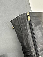 Зимові жіночі чоботи Battine M1207 шкіряні на підборах 36, фото 2