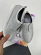Мокасини жіночі Aras Shoes K6-14202-WHITE біла шкіра низький хід 37, фото 8
