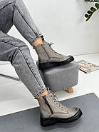 Черевики жіночі MeegoComfort F802628-gray сірі на шнурівці 36, фото 3