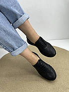 Кросівки жіночі Doren 20106-000-siyah чорні шкіряні 36, фото 2