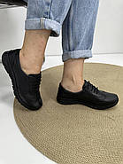 Кросівки жіночі Doren 20106-000-siyah чорні шкіряні 36, фото 3