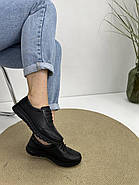 Кросівки жіночі Doren 20106-000-siyah чорні шкіряні 36, фото 4