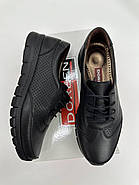 Кросівки жіночі Doren 20106-000-siyah чорні шкіряні 36, фото 6