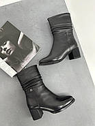 Напівчоботи зимові Battine M8011 шкіряні хутро до верху 36, фото 7