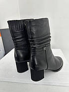 Напівчоботи зимові Battine M8011 шкіряні хутро до верху 36, фото 8