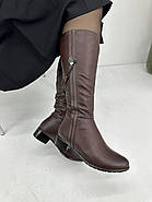 Чоботи жіночі Sanborina М1419 шкіряне хутро до верху 36, фото 3