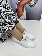 Мокасини жіночі Aras Shoes 408-beyaz білі на низькому ходу 37, фото 4