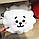 М'яка Іграшка Альпака ЕРДЖЕЙ BT21 Плюшева Подушка RJ ARMY персонаж BTS 37 см Блий (01351), фото 3