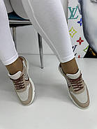 Кросівки жіночі Meldymoor 2097-kirli-beyaz-bej шкіряні світлі 36, фото 4