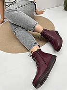 Черевики жіночі MeegoComfort A19060-1-bordo бордові на шнурівці 36, фото 4