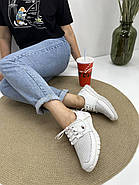 Кросівки жіночі Doren 20115-007-beyaz шкіряні білі 36, фото 2