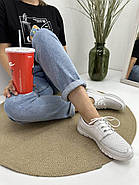 Кросівки жіночі Doren 20115-007-beyaz шкіряні білі 36, фото 4