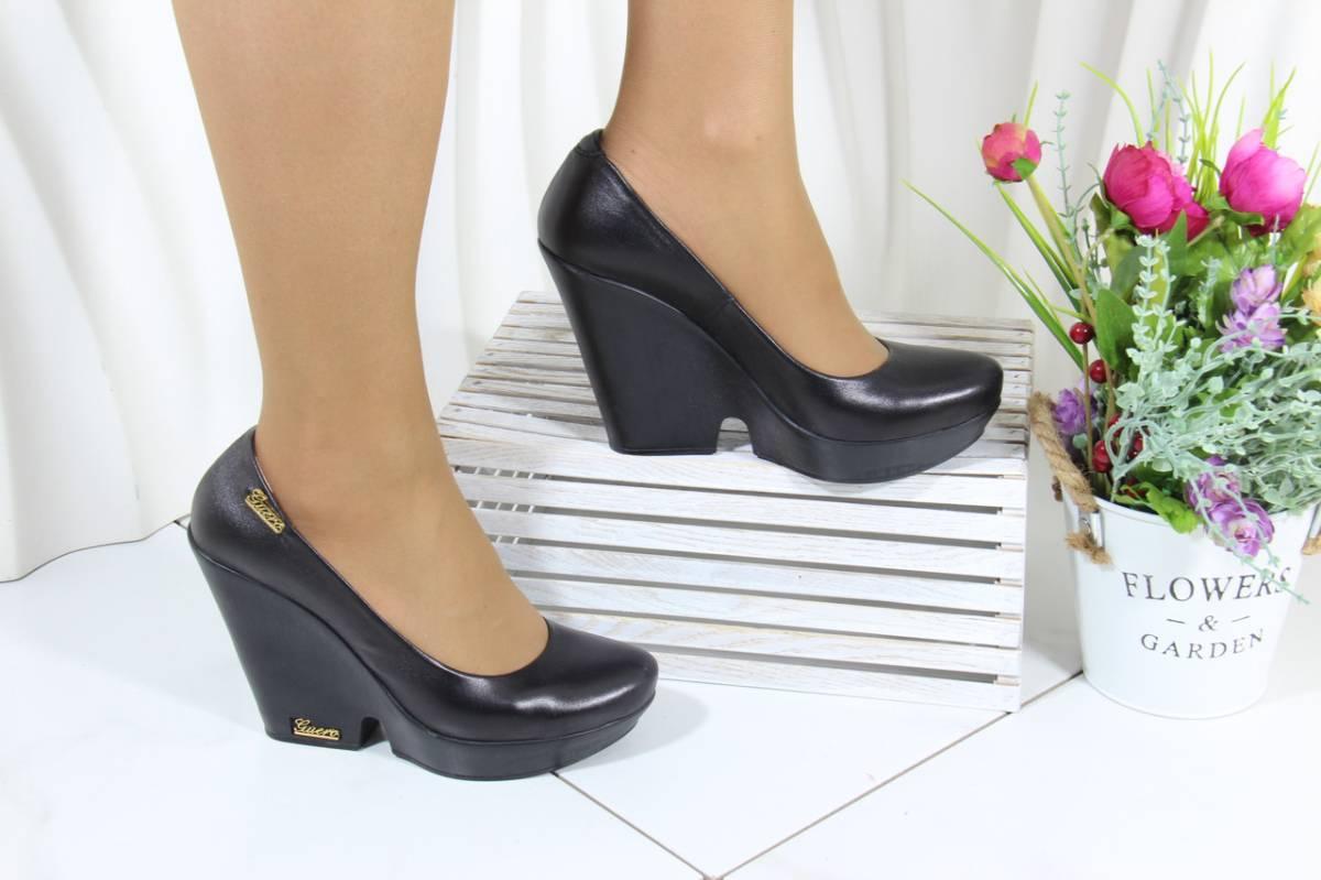 Туфлі жіночі на танкетці GUERO 34-60-01 Туреччина 37, фото 1