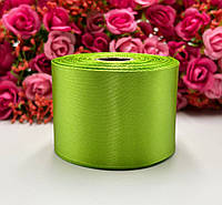 Атласна стрічка для рукоділля - 5 см x 23 м / Фісташковий