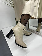 Жіночі ботильйони Berloni 219 демісезонні світлі 37, фото 4