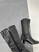 Чоботи жіночі зимові M1230 шкіряні натуральне хутро 36, фото 2