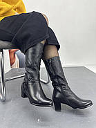 Чоботи жіночі зимові M1230 шкіряні натуральне хутро 36, фото 3