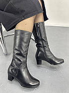 Чоботи жіночі зимові M1230 шкіряні натуральне хутро 36, фото 4