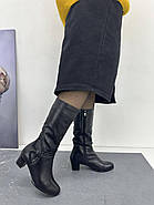 Чоботи жіночі зимові M1230 шкіряні натуральне хутро 36, фото 8