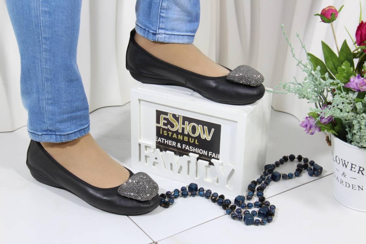 Чорні шкіряні балетки Polaris 12(0392-100) 37, фото 1