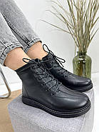 Черевики жіночі MeegoComfort A19060-1-BLACK чорні на шнурівці 36, фото 3
