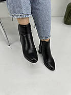 Жіночі черевики Battine B0422 шкіряні на середньому підборі 36, фото 4