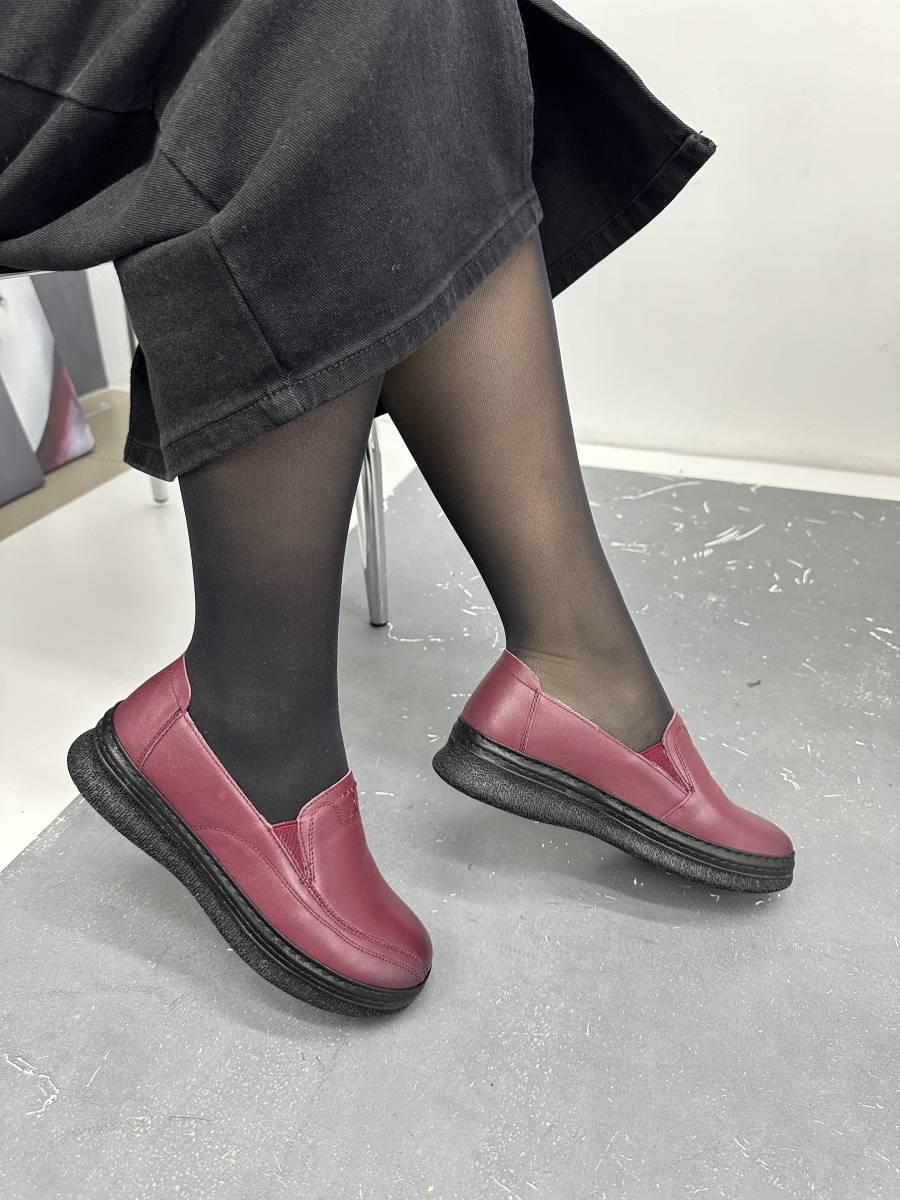 Туфлі жіночі MeegoComfort 53088 WineRed бордові 36