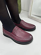 Туфлі жіночі MeegoComfort 53088 WineRed бордові 36, фото 4