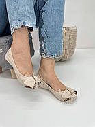 Бежеві шкіряні балетки Polaris 15(0392-9) 37, фото 4