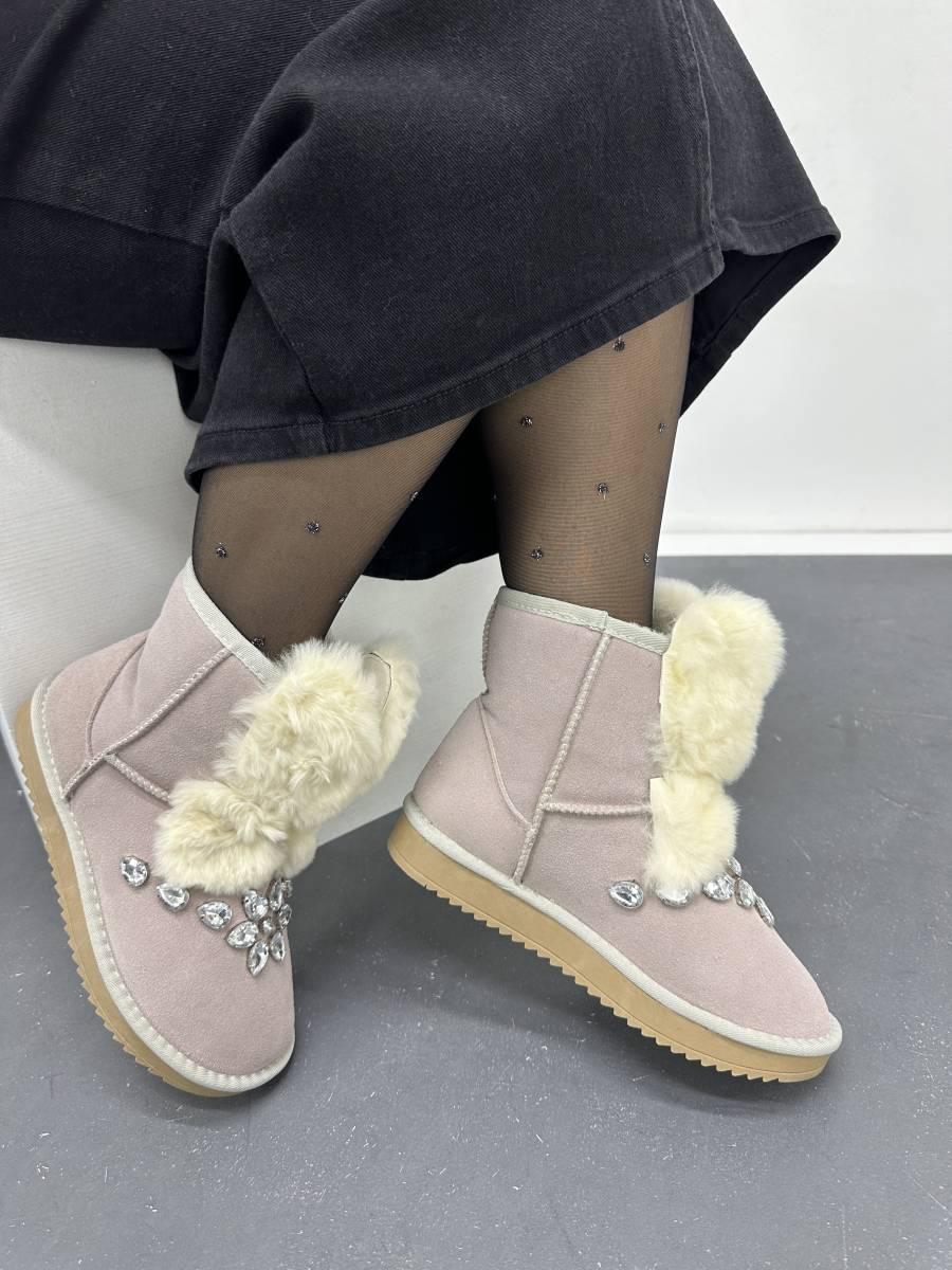 Стильні світлі уггі 8150-bej, фото 1